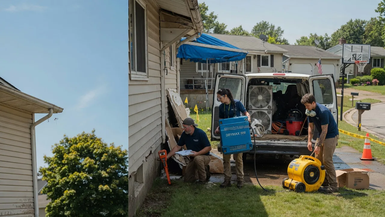 Ceiling Leak Cleanup in Delafield, WI near me